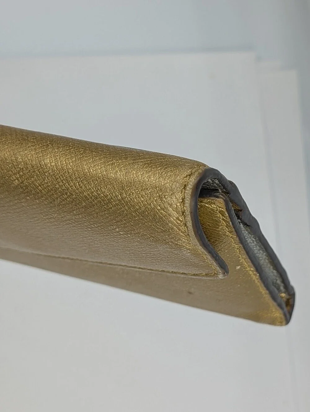 Michael‎ Kors Wallet Golden Metallic Slim Envelope Snap Long Organizer Trifold